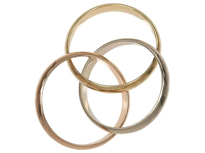 Anello Cartier Trinity in oro rosa bianco e giallo 18K - vista 5