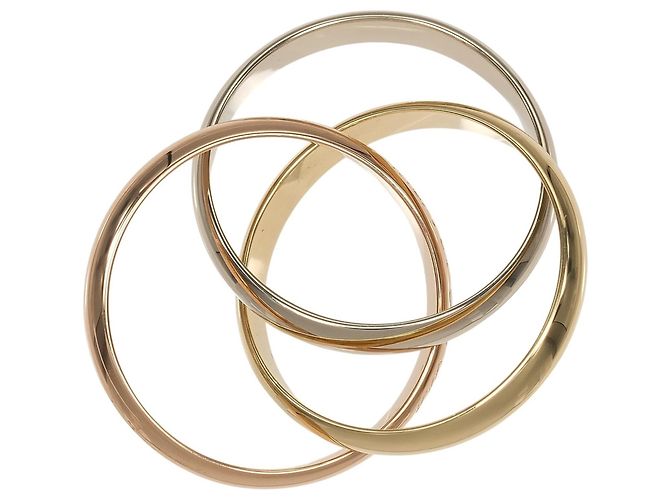 Anello Cartier Trinity in oro rosa bianco e giallo 18K - vista 6