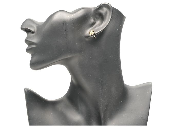 Orecchini a perno in oro giallo 18K con cucitura a croce Tiffany & Co. - vista 2