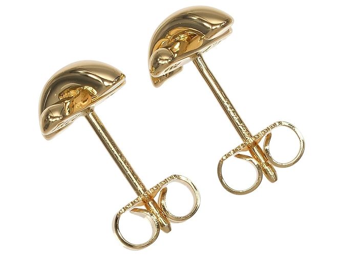 Orecchini a perno in oro giallo 18K con cucitura a croce Tiffany & Co. - vista 5