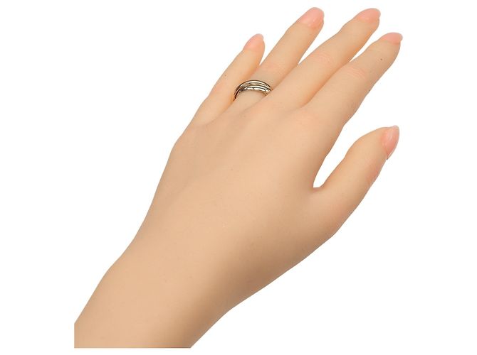 Anello Trinity Cartier in oro rosa bianco e giallo 18K - vista 2