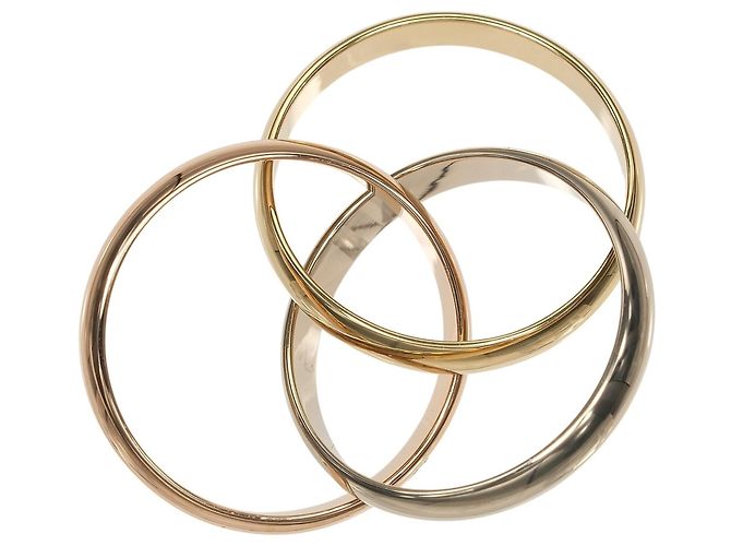 Anello Trinity Cartier in oro rosa bianco e giallo 18K - vista 5