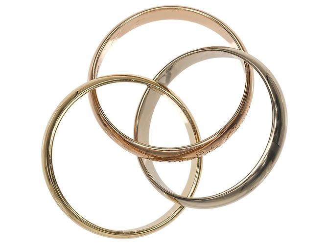 Anello Trinity Cartier in oro rosa bianco e giallo 18K - vista 6