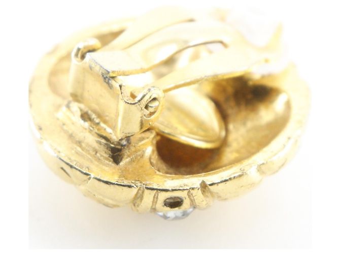 Vintage Matelassé Gold Clip Ohrringe von Chanel Golden - Ansicht 6