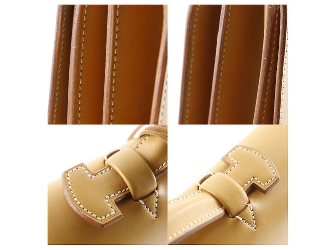 Borsa da lavoro Depeche 38 di Hermès Marrone Giallo - vista 16