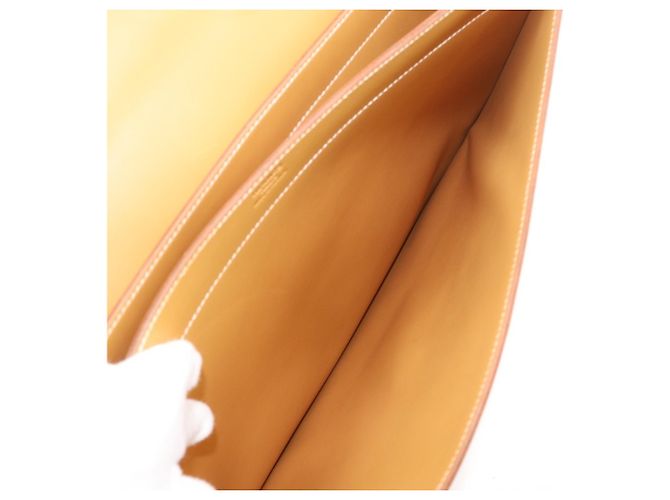 Borsa da lavoro Depeche 38 di Hermès Marrone Giallo - vista 6