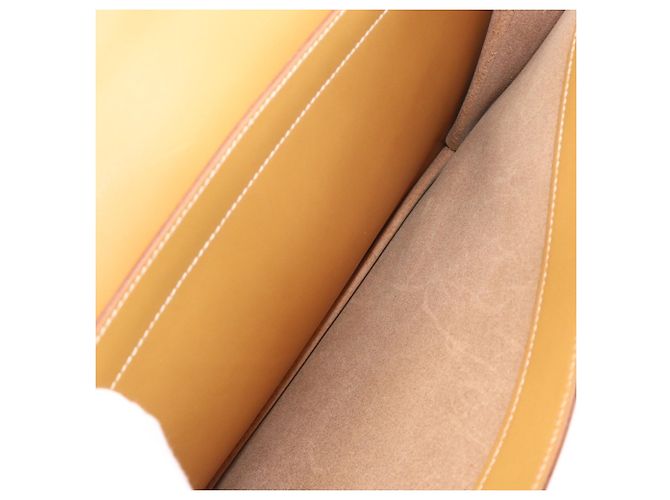 Borsa da lavoro Depeche 38 di Hermès Marrone Giallo - vista 8