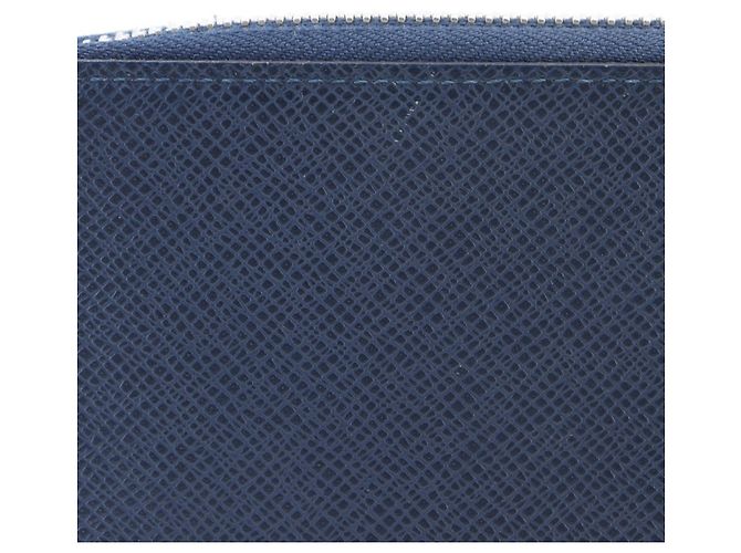 Zippy Louis Vuitton Taiga Long Wallet Blue Navy blue - view 11