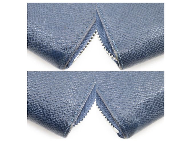 Zippy Louis Vuitton Taiga Long Wallet Blue Navy blue - view 4