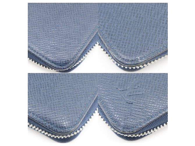 Zippy Louis Vuitton Taiga Long Wallet Blue Navy blue - view 5