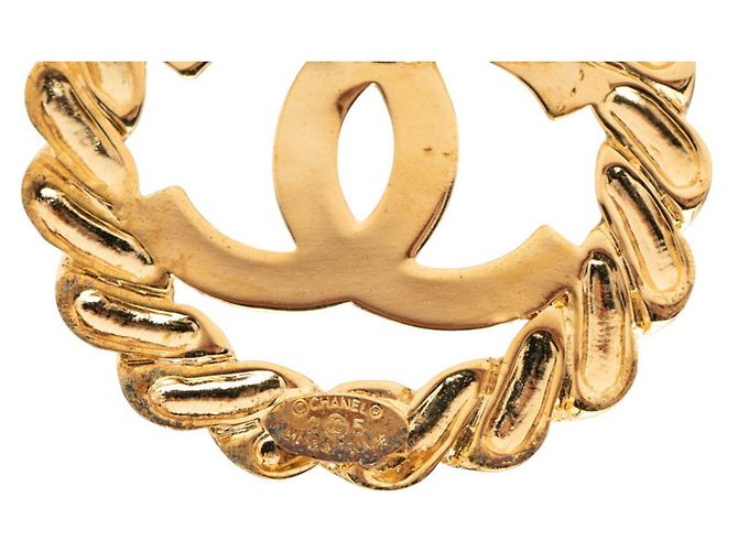 Spilla Vintage Coco Mark di Chanel D'oro - vista 3