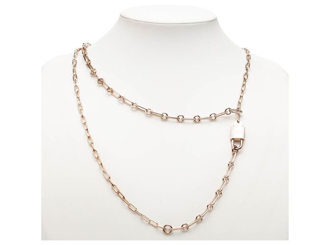 Hermès Alpha Kelly Halskette aus Silber - Ansicht 5