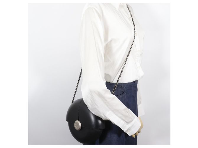 Borsa a spalla in pelle nera Chanel Nero - vista 13