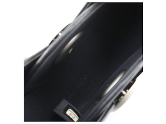 Borsa a spalla in pelle nera Chanel Nero - vista 5