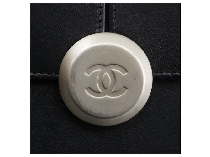 Borsa a spalla in pelle nera Chanel Nero - vista 6