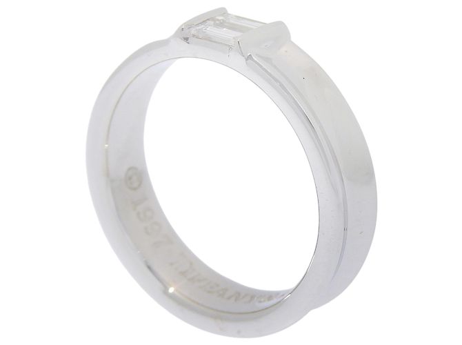 Anello Impilabile Tiffany & Co. in Oro Bianco 18K - vista 3