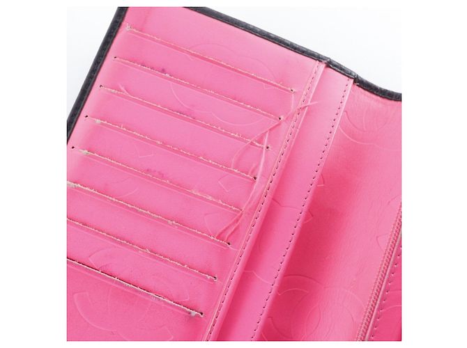 Chanel Cambon Linie Bi-Fold Langbörse Schwarz - Ansicht 11