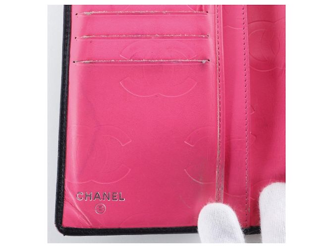 Chanel Cambon Linie Bi-Fold Langbörse Schwarz - Ansicht 13