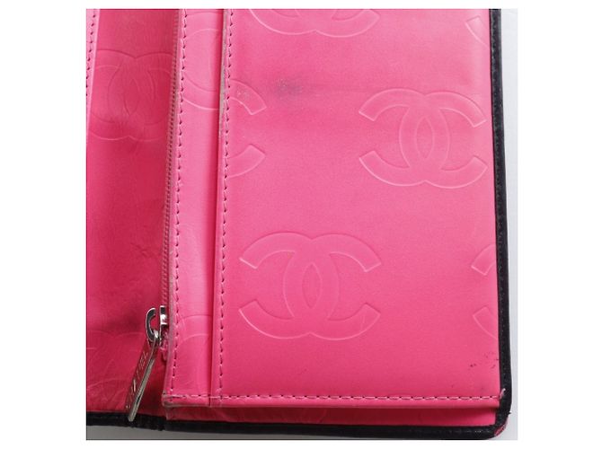 Chanel Cambon Linie Bi-Fold Langbörse Schwarz - Ansicht 14
