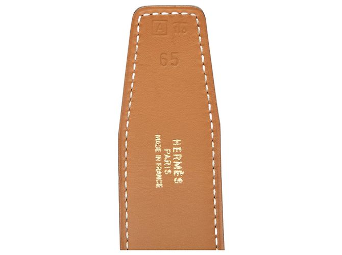 Cinturón Constance de ternera roja Hermès Burdeos - vista 5