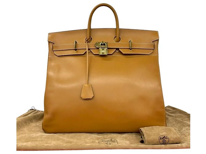 Hermès Borsa Birkin 50 Vacca Marrone HAC Marrone chiaro - vista 9
