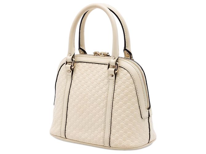 Sac à main mini Microguccissima blanc de Gucci Écru - vue 2