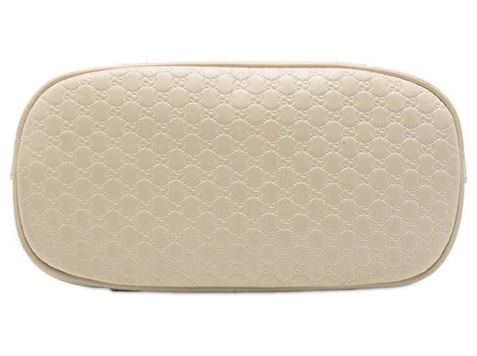 Sac à main mini Microguccissima blanc de Gucci Écru - vue 3