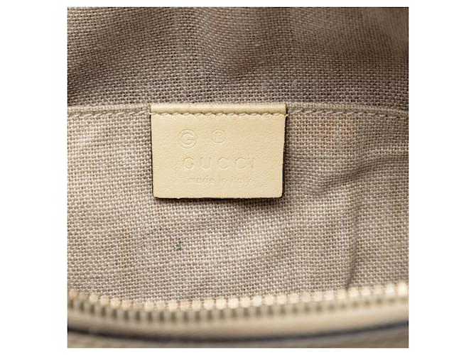Sac à main mini Microguccissima blanc de Gucci Écru - vue 5