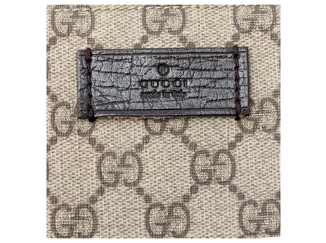 Borsa Tote Verticale GG Supreme Extra Large Beige di Gucci - vista 5