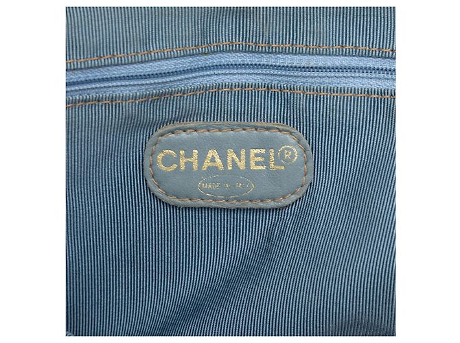 Chanel Blue CC Denim Schildkrötenhandtasche Blau Hellblau - Ansicht 5