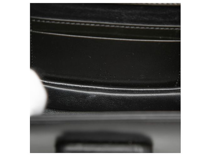 Bamboo Borsa Gucci Mini in pelle di vitello nera 1947 con manico in bambù Nero - vista 5