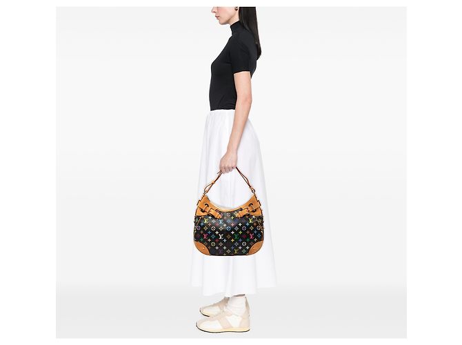 Louis Vuitton Black Monogram Multicolore Greta - view 7