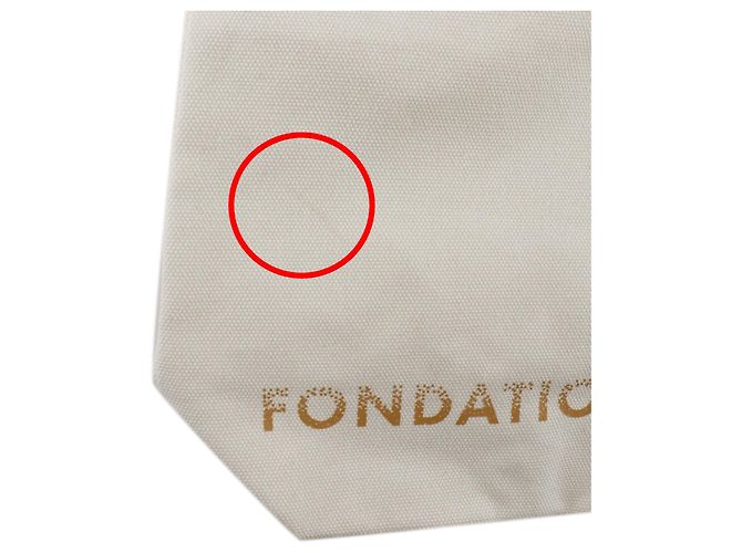 Louis Vuitton Weiße Canvas Fondation Tote - Ansicht 8