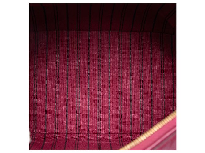 Louis Vuitton Speedy Bandoulière 25 in Monogram Empreinte Rosso Bordò - vista 4