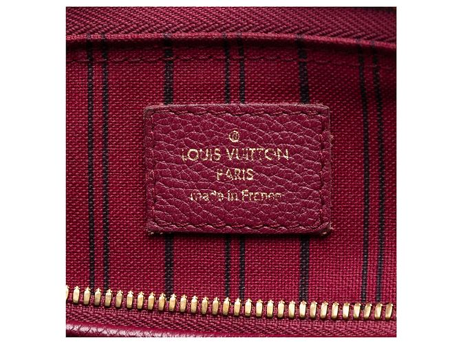 Louis Vuitton Speedy Bandoulière 25 in Monogram Empreinte Rosso Bordò - vista 5
