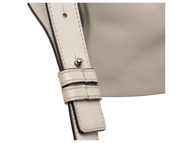 Borsa Hammock in pelle di vitello granata marrone LOEWE Beige - vista 7