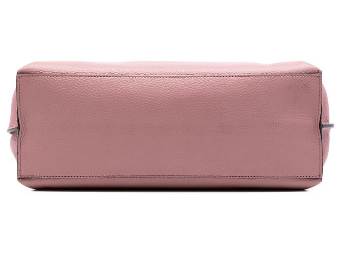 Borsa Gucci Pink Medium Calfskin Bamboo Daily Rosa - vista 3