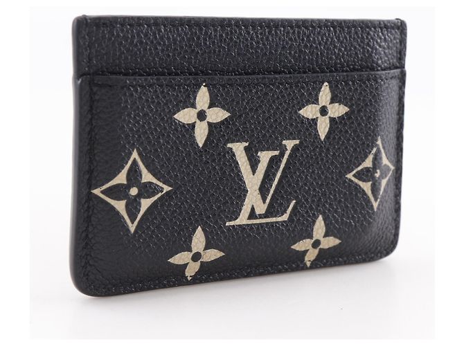 Estuche para tarjetas Monogram Empreinte Louis Vuitton Beige Dorado - vista 3