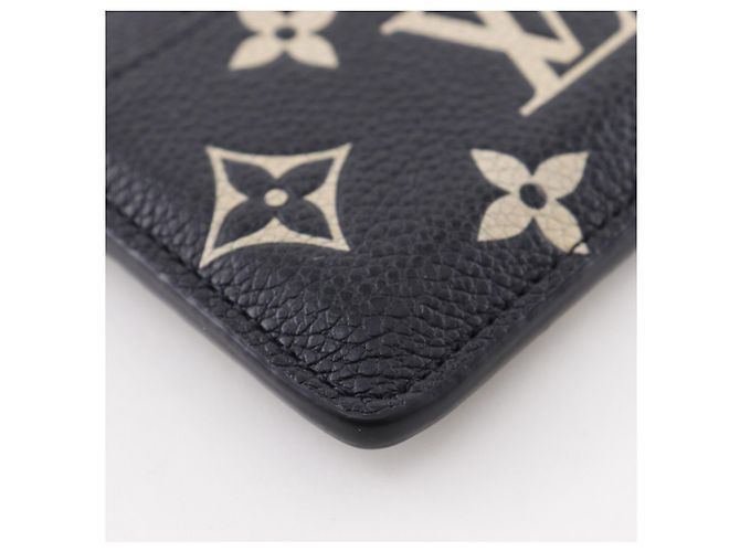Estuche para tarjetas Monogram Empreinte Louis Vuitton Beige Dorado - vista 4