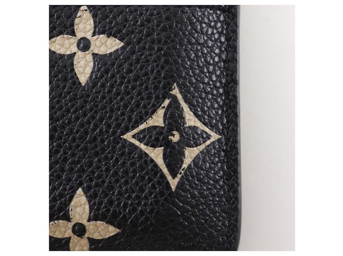 Estuche para tarjetas Monogram Empreinte Louis Vuitton Beige Dorado - vista 9