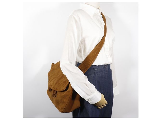 Borsa a spalla con design a punto Salvatore Ferragamo Cammello - vista 17