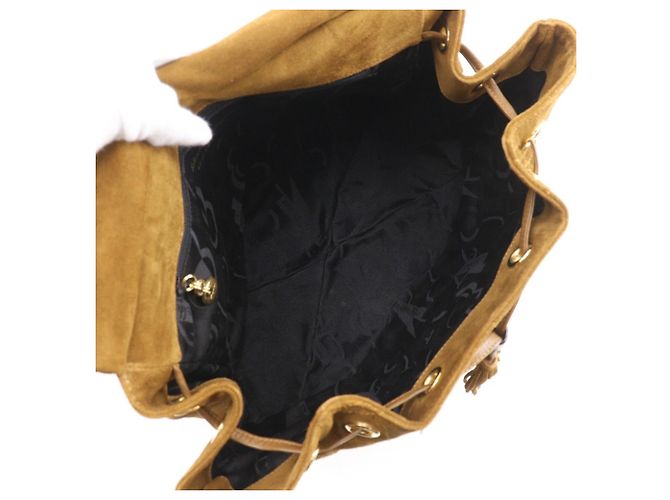 Borsa a spalla con design a punto Salvatore Ferragamo Cammello - vista 5