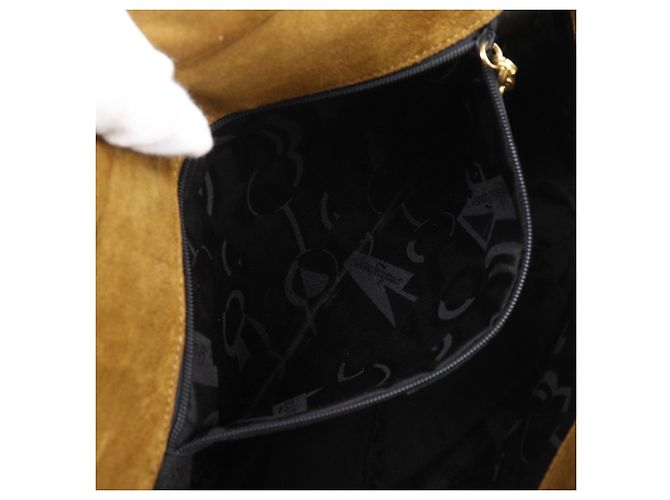 Borsa a spalla con design a punto Salvatore Ferragamo Cammello - vista 6