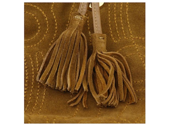 Borsa a spalla con design a punto Salvatore Ferragamo Cammello - vista 8