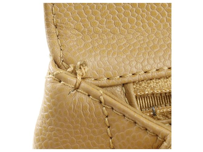 Borsa a Mano Chanel Matelassé in Beige - vista 10