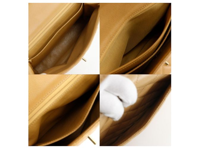 Borsa a Mano Chanel Matelassé in Beige - vista 16