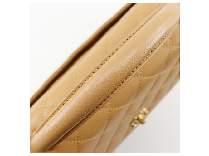 Borsa a Mano Chanel Matelassé in Beige - vista 5