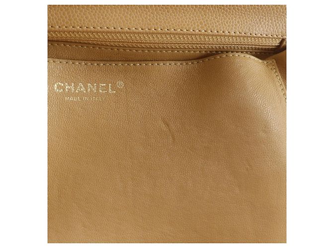 Borsa a Mano Chanel Matelassé in Beige - vista 8