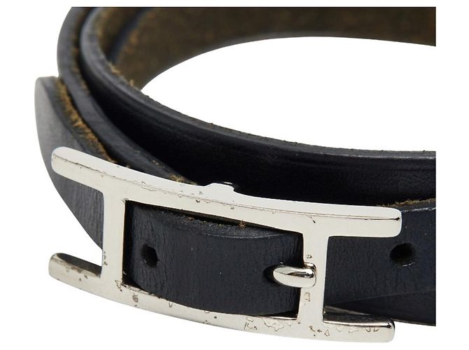 Pulsera Larga Hapi 3 de Hermès Negro - vista 3