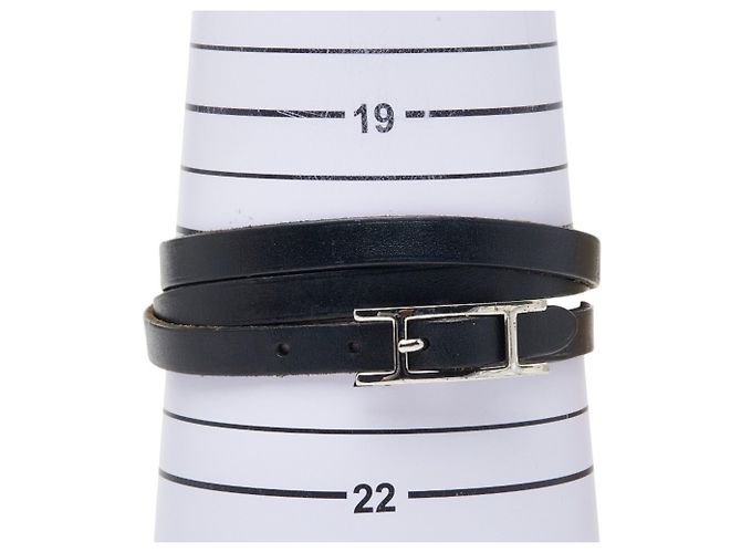 Pulsera Larga Hapi 3 de Hermès Negro - vista 6